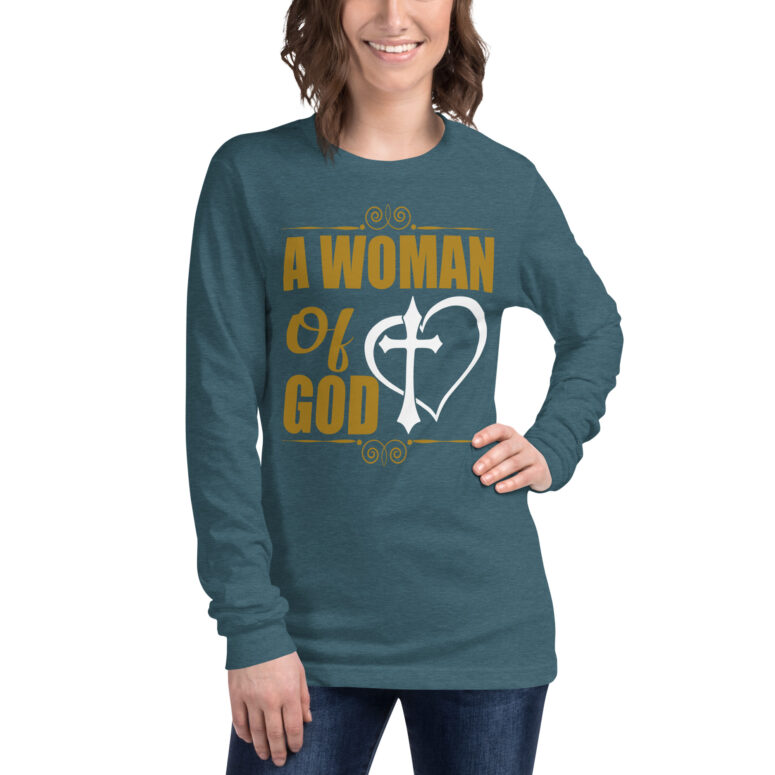 "A Woman Of God" Long Sleeve Tee - Image 11