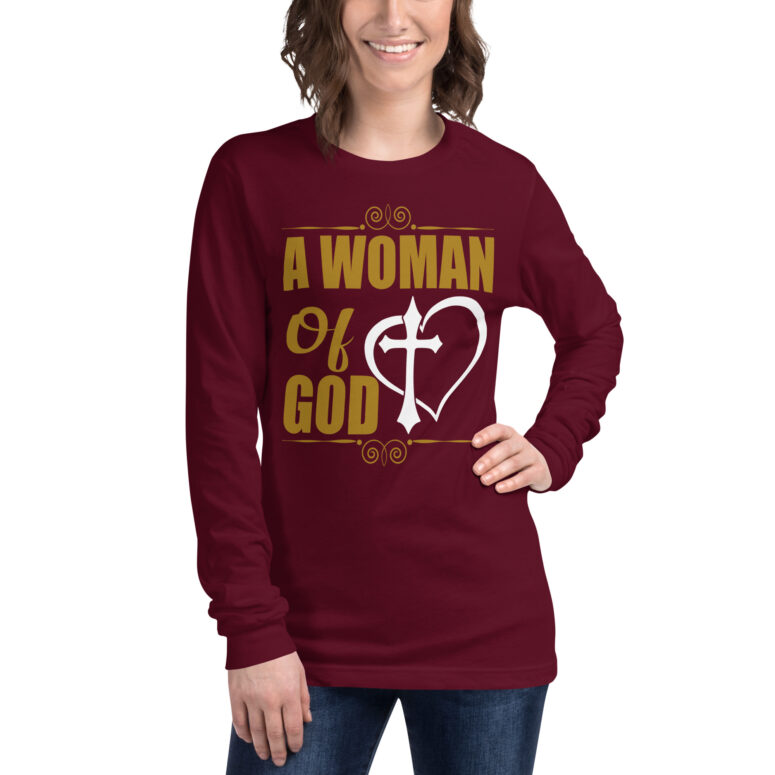 "A Woman Of God" Long Sleeve Tee - Image 5