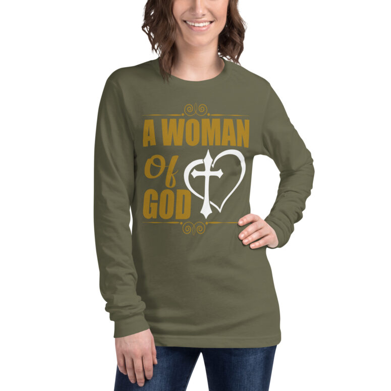 "A Woman Of God" Long Sleeve Tee - Image 13