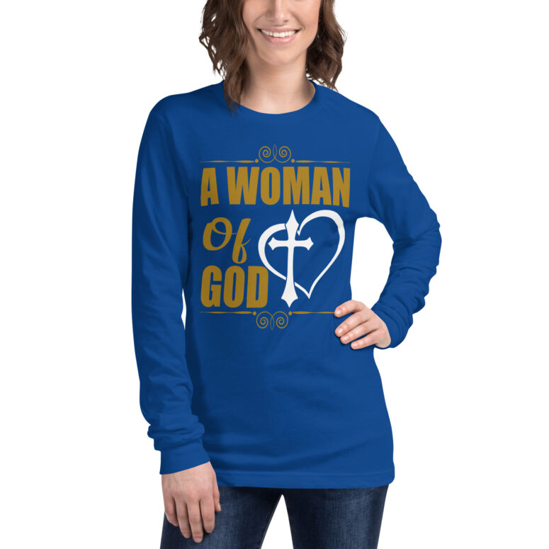 "A Woman Of God" Long Sleeve Tee - Image 9