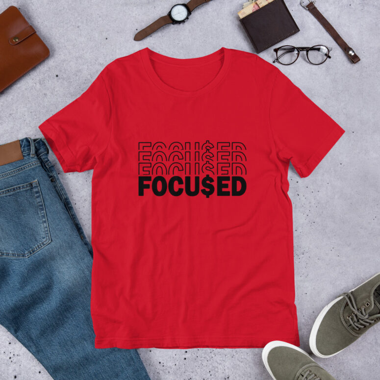 "Focused" Short-sleeve Unisex T-shirt - Image 25