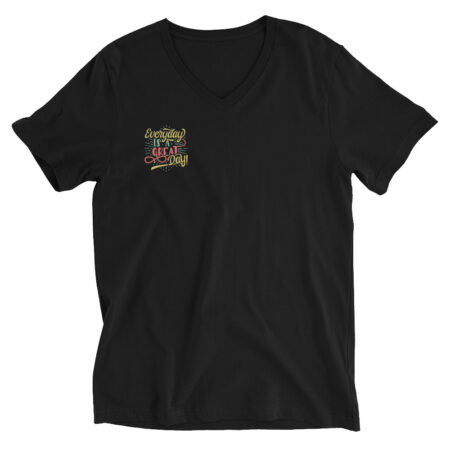 Customizable Unisex V-Neck T-Shirt (Right Chest Logo Option)
