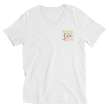 Customizable Unisex V-Neck T-Shirt (Left Chest Logo Option)