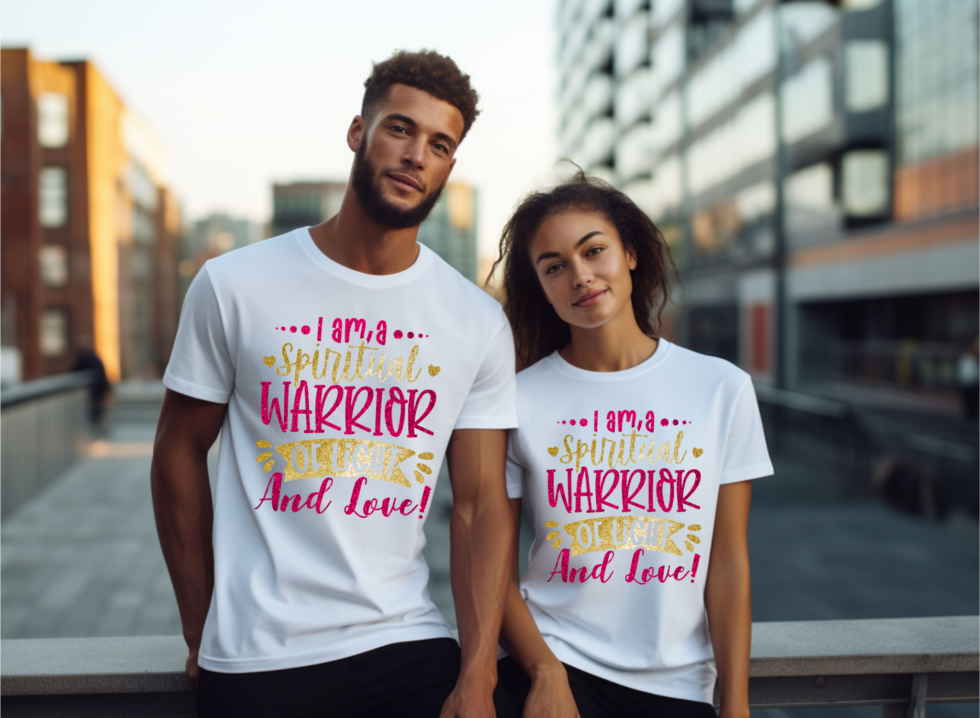 “I Am a Spiritual Warrior of Light and Love” Unisex T-Shirt